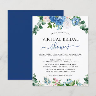 Papier Budget Fête des mariées virtuelle Eucalyptus bleu