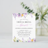 Papier Budget Fête des mariées virtuelle Vert pourpre (Debout devant)