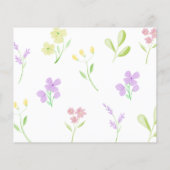 Papier Budget Fête des Mères Brunch Soft Floral Invitatio (Dos)