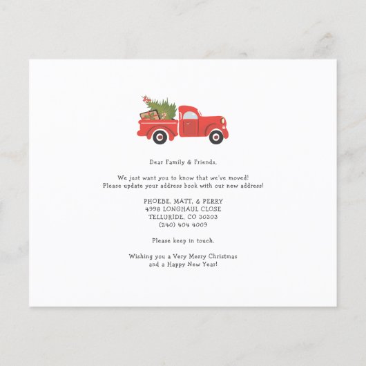 Papier Budget Fêtes de Noël Faire-part mobile (Dos)