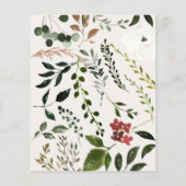 Papier budget Feuillage rustique enregistrer la date anno (Dos)