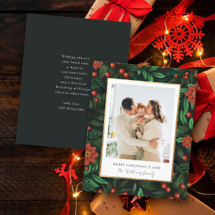 Papier Budget Feuillage Vert Joyeux Noël Photo