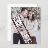 Papier Budget Fiançailles Photo Faire-part Elle A Dit Oui (Devant / Derrière)