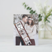 Papier Budget Fiançailles Photo Faire-part Elle A Dit Oui (Debout devant)