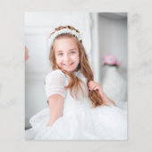 Papier Budget Fille Croix Religieuse Première Communion P (Dos)