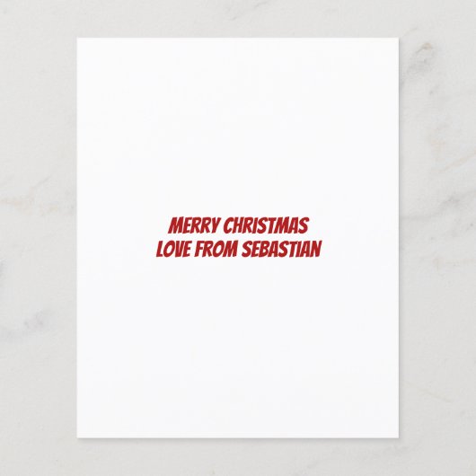 Papier BUDGET Fille personnalisée ou Noël Nice (Dos)