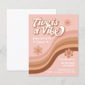 Papier Budget Five est une Vibe Retro Daisy Girl Annivers (Devant / Derrière)