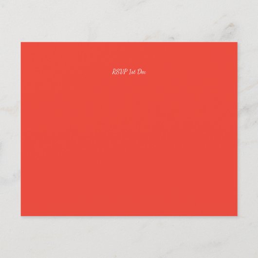 Papier Budget Flamant rose Noël Invitations (Dos)