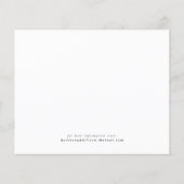 Papier Budget Fleur sauvage Enregistrer la date (Dos)