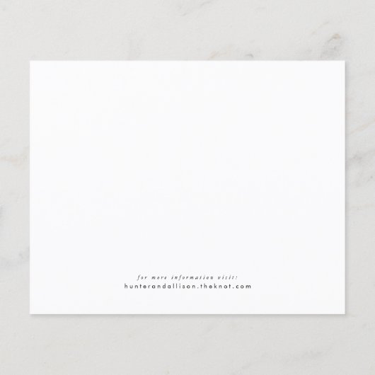 Papier Budget Fleur sauvage Enregistrer la date (Dos)