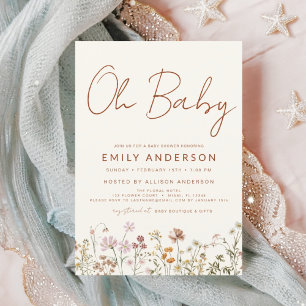 Papier Budget Fleur sauvage Oh Baby shower Floral