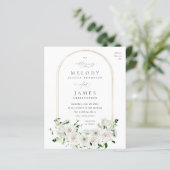 Papier Budget Fleurs Blanches Mariage 2 (Debout devant)