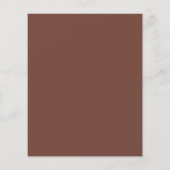 Papier Budget Fleurs de Terracotta Rouille Boho Feuillage (Dos)