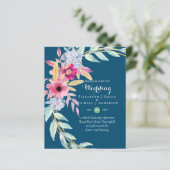 Papier BUDGET Fleurs d'été Invitations de mariage (Debout devant)