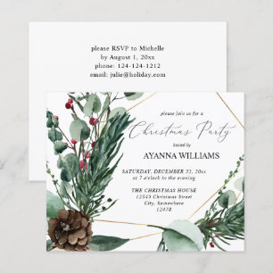 Papier Budget Fleurs d'Hiver et Sapin Fête de Noël