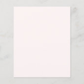 Papier Budget Fleurs roses Invitation Baby shower de jard (Dos)