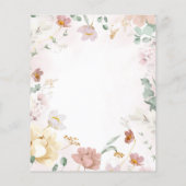 Papier Budget Fleurs sauvages Couples Douche Invitation (Dos)