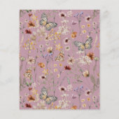 Papier Budget - Fleurs sauvages Faire-part de mariage flo (Dos)