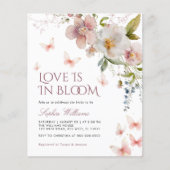 Papier Budget Fleurs sauvages L'Amour Est Dans L'Invitati (Devant)