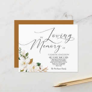 Papier Budget Fleurs Sympathie Mémoire / Merci.