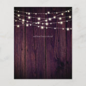 Papier BUDGET Fleurs violettes rustiques Orange Mariage I (Dos)