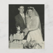 Papier Budget Floral 50e anniversaire Invitation photo (Dos)