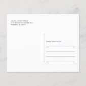 Papier Budget Floral 60e anniversaire Pink Script Invitat (Dos)