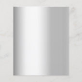 Papier Budget floral argent 25e anniversaire mariage (Dos)