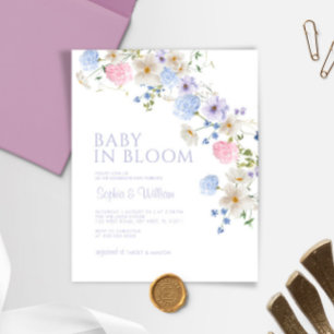 Papier Budget Floral Baby in Bloom Shower Invitation