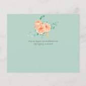 Papier BUDGET Floral Baby shower Invitation Moderne Plutô (Dos)