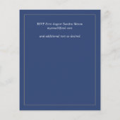 Papier Budget Floral bleu Bourgogne rose orange Mariage (Dos)