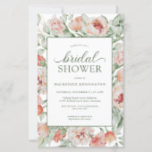 Papier BUDGET Floral Blush Sage Green Fête des mariées (Devant)