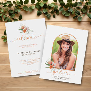Papier Budget Floral Boho Arch Invitation