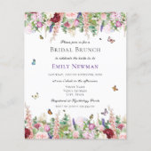 Papier Budget Floral Bridal Brunch Invitation (Devant)