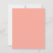 Papier Budget Floral Coral Baby shower Invitation (Dos)