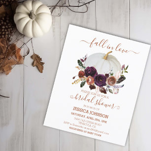 Papier Budget floral d'automne pour Baby Shower Bohème