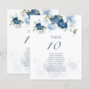 Papier Budget Floral Dusty Blue Green Table Graphique de