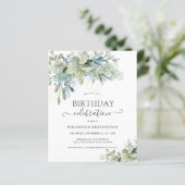 Papier Budget Floral Eucalyptus fête d'anniversaire (Debout devant)