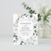 Papier Budget Floral Eucalyptus Mariage de verdure (Debout devant)