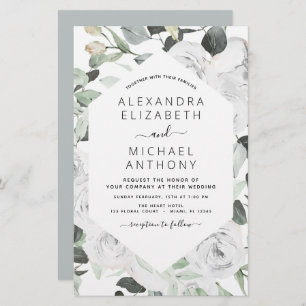 Papier Budget Floral Eucalyptus Mariage de verdure