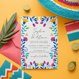 Papier Budget Floral Faire-part de mariage Floral Mexicai