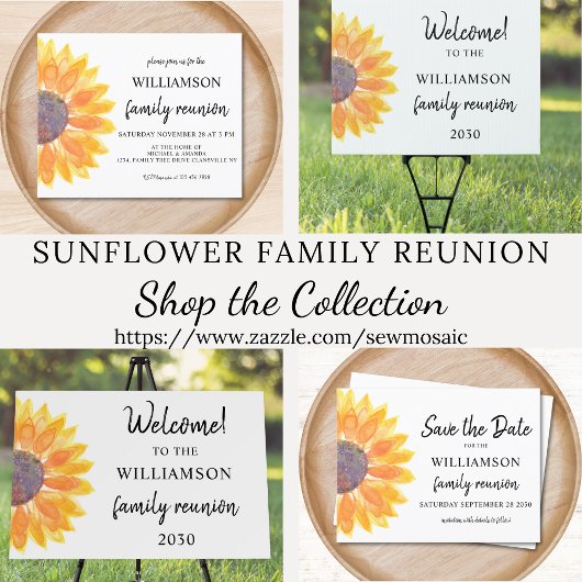 Papier Budget Floral Family Reunion Enregistrer La Date