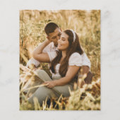 Papier Budget Floral Fleur sauvage nuptiale Invitation (Dos)