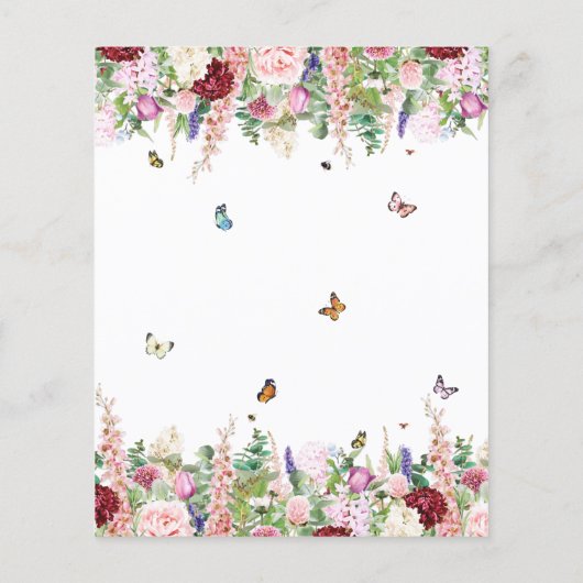 Papier Budget Floral Foyer (Dos)