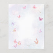 Papier BUDGET Floral Gold Butterfly Anniversaire de enfan (Dos)