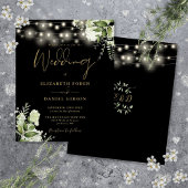 Papier Budget Floral Lumières Black Gold Faire-part de ma