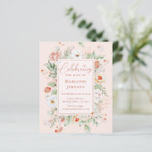 Papier Budget Floral Memorial Célébration de la vie (Debout devant)