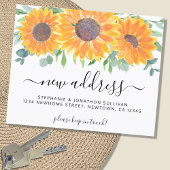 Papier Budget Floral Nouvelle adresse Moving Faire-part