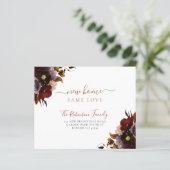 Papier Budget floral nouvelle maison chic faire-part mobi (Debout devant)