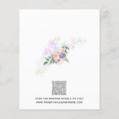 Papier Budget Floral Parties scintillant QR Code Enregist (Dos)